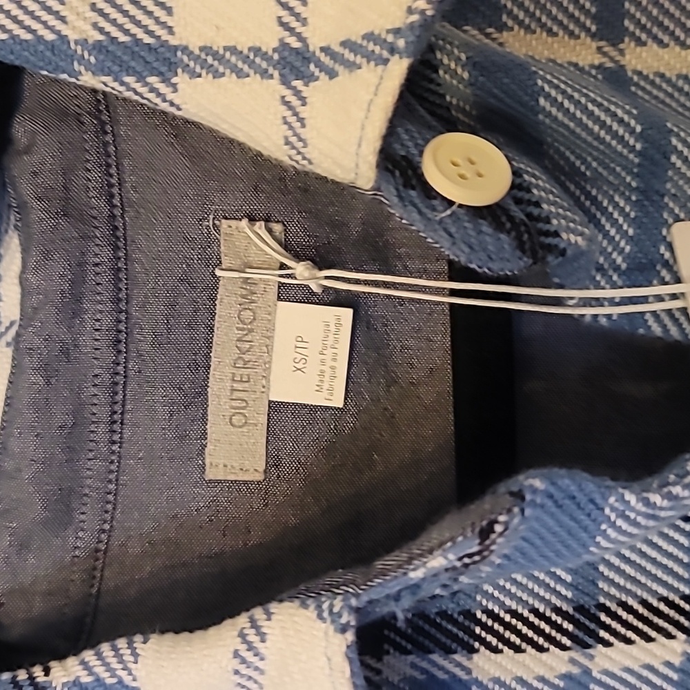 Outerknown 100% Organic Cotton Long Flannel Shirt Dress - Picture 2 of 4